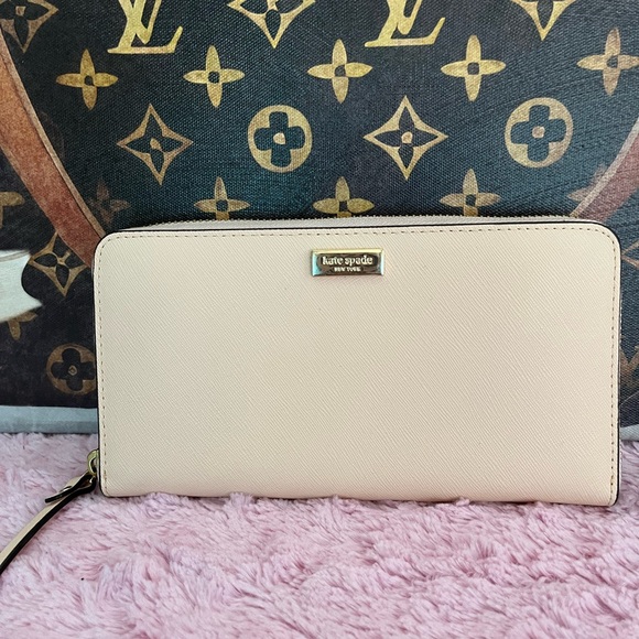 Kate Spade Neda Newbury Lane Saffaino Leather Wallet Blush Pink EUC - Picture 13 of 13